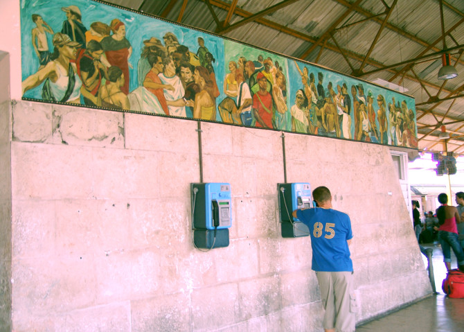 Terminal de ferrocarriles La Coubre. Bienal de La Habana 2006.