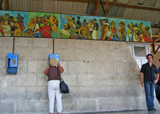 Terminal de ferrocarriles La Coubre. Bienal de La Habana 2006.