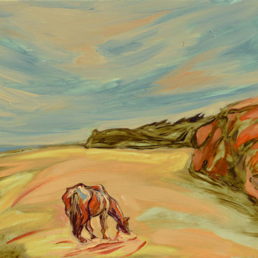 Comiendo Arena (óleo sobre lienzo 45 x 61 cm)