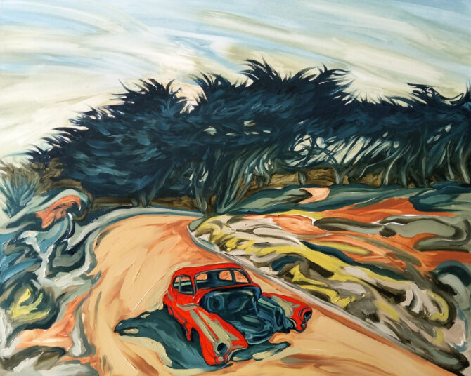 Mi perro Final. Óleo / Lienzo. 80 x 100 cm.